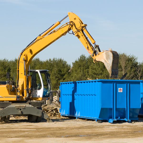 what happens if the residential dumpster is damaged or stolen during rental in Optima